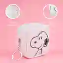 Monedero Cuadrado Snoopy Serie Snoopy Blanco Miniso