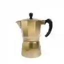 Cafetera Moka Dorada Ambiente Gourmet