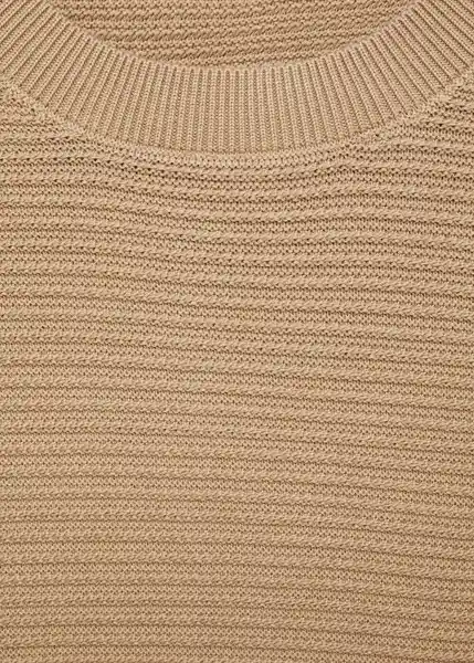 Camiseta Tricot Salas Camel Talla L Hombre Mango