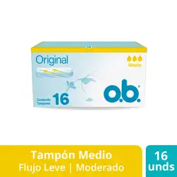 O.B. Tampón Original Medio Flujo Moderado