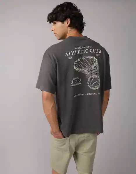 Camiseta Hombre Gris Talla Medium 4684023 American Eagle