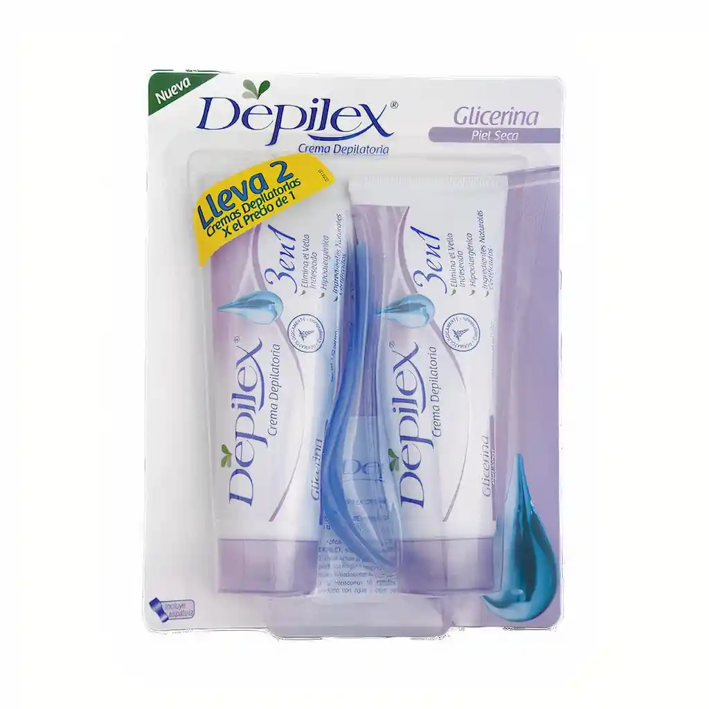 Depilex Crema Depilatoria 3 en 1 Piel Seca