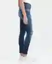 Jean Super High Rise Mujer Cosm Azul Clásico Oscuro 6 Chevignon