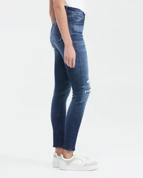 Jean Super High Rise Mujer Cosm Azul Clásico Oscuro 6 Chevignon