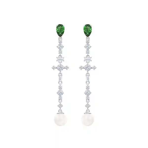 Swarovski Aretes Para Mujer Verde 493098