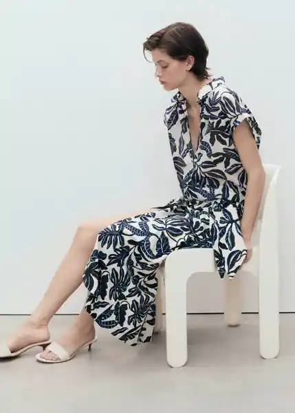 Falda Merci Crudo Talla XS Mujer Mango