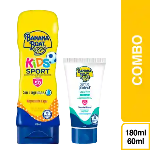 Combo Protector Solar Mineral Facial + Sport Kids Banana Boat