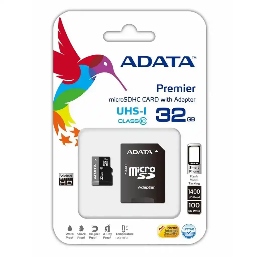 Adata Memoria Micro SD 32 GB con Adaptador Clase 10
