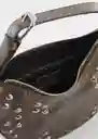 Bolso M Ronda Antracita Talla 99 Mujer Mango