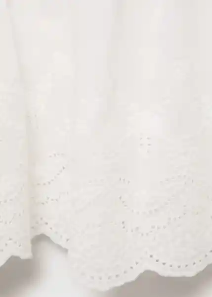 Camiseta Molly Off White Talla S Mujer Mango