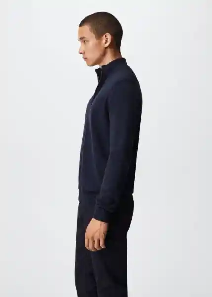 Cardigan Tenc Navy Talla Xxl Hombre Mango