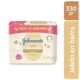 Jabón Bebé JOHNSON'S Avena TRIPACK 330 GR