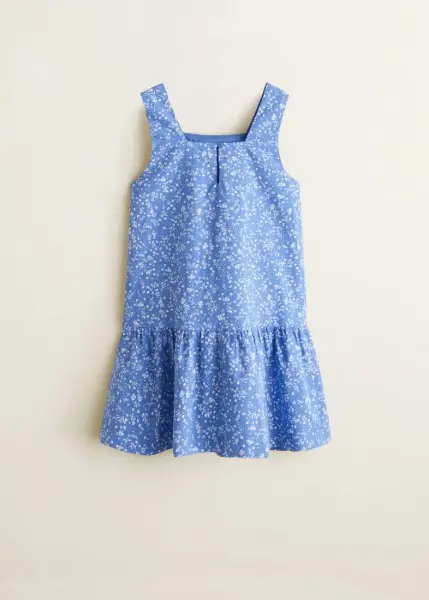 Vestido Laia Azul Talla 04 Niña Mango