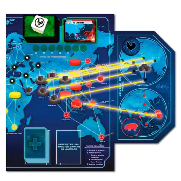 Chokolhá Juego de Mesa Pandemic Estado de Emergencia