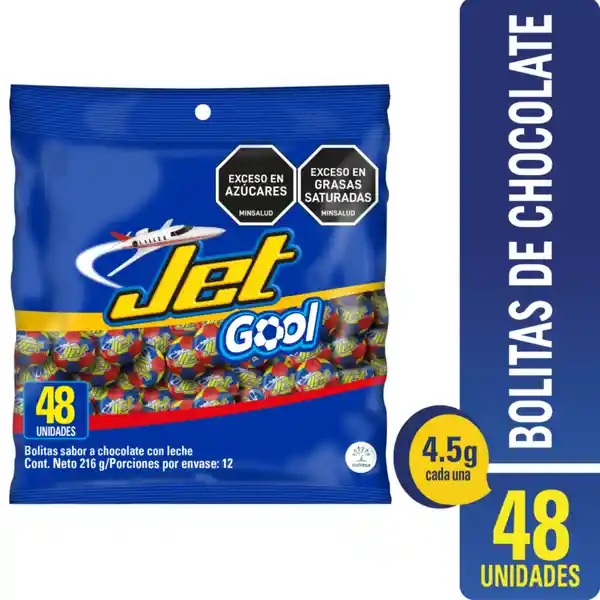 Jet Golosina Gool Baloncitos 4.5 g x 48 Und
