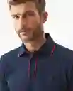 Camiseta Details Contrats Polo Azul Medianoche T L Chevignon