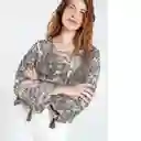  Camisa Benguela Mujer Verde Pato Oscuro Talla S Naf-Naf 