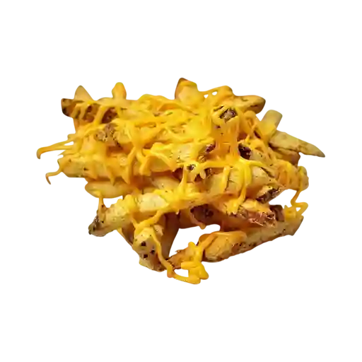 Papas con queso cheddar liquido