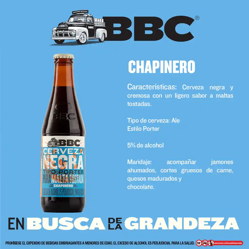 Bbc Cerveza Chapinero Porter 330 mL