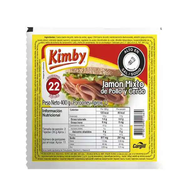 Kimby Jamón Mixto de Pollo y Cerdo