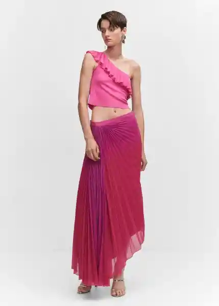 Top Oley Rosa Talla S Mujer Mango