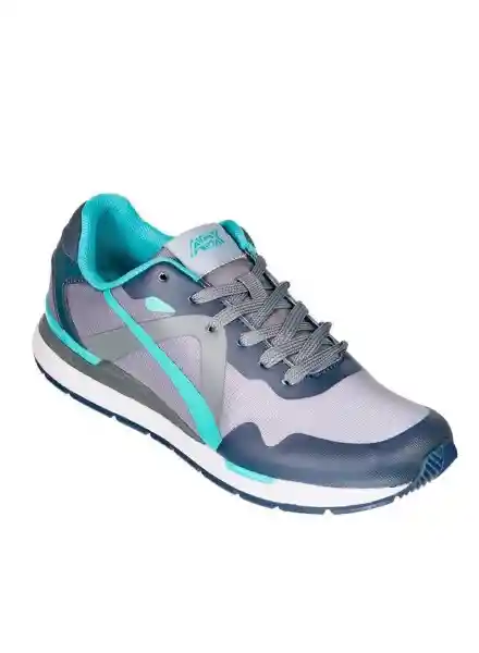 Aeroflex Zapatos Jogger Deportivo Mujer Gris y Verde Talla 39