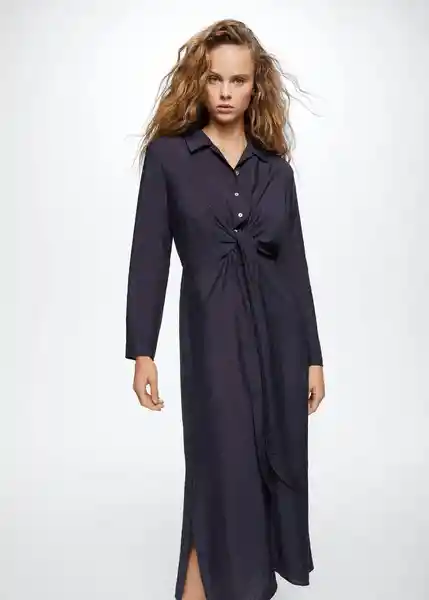 Vestido Till-A Navy Talla M Mujer Mango