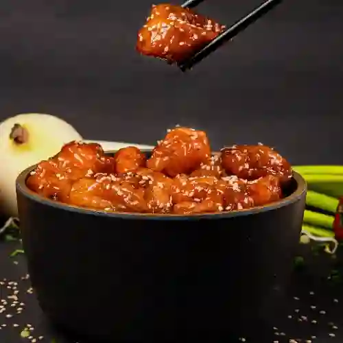 Pollo Agridulce Con Ajonjolí