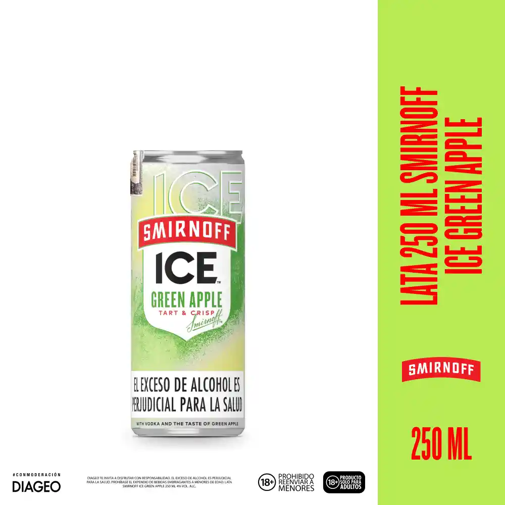 Smirnoff Ice Cóctel Sabor a Manzana Verde