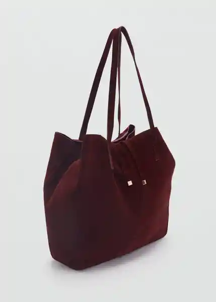 Bolso G Bassi Burdeos Mujer Mango