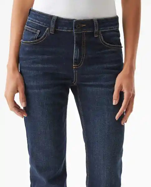 Jean High Cosmo Oscuro Azul Francés Medio Talla 4 Chevignon
