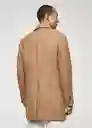Abrigo Hake Camel Talla XS Hombre Mango