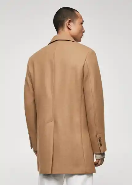 Abrigo Hake Camel Talla XS Hombre Mango