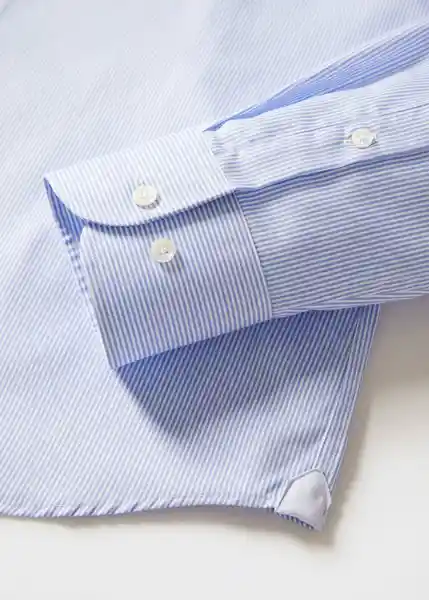 Camisa Selva Celeste Talla XXL Hombre Mango
