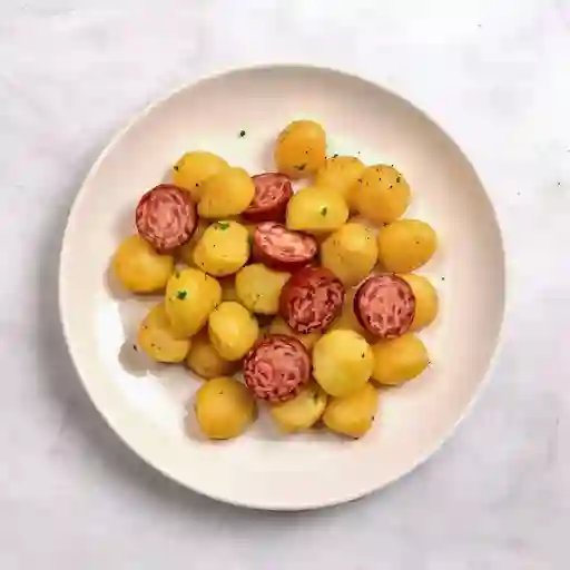 Papas Con Chorizo De Pollo
