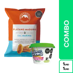 Combo Plátanos Maduros Sal Marina + Colanta Queso Crema