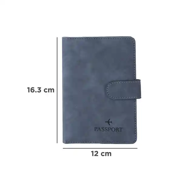 Porta Pasaporte Magnético Serie Gris Miniso