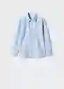 Camisa Epi Celeste Talla 12 Niños Mango