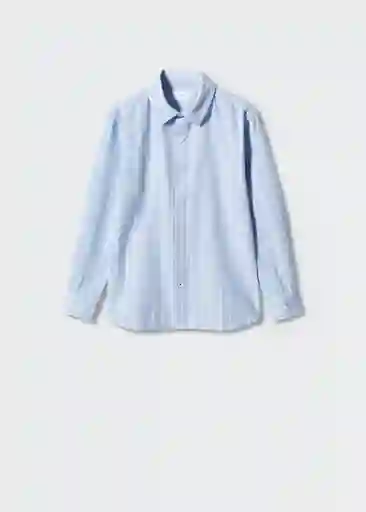Camisa Epi Celeste Talla 12 Niños Mango