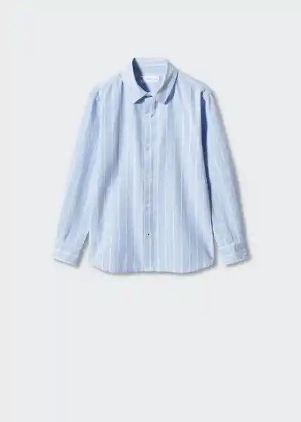 Camisa Epi Celeste Talla 12 Niños Mango