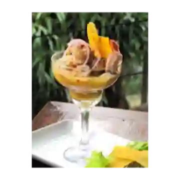 Passion fruit ceviche
