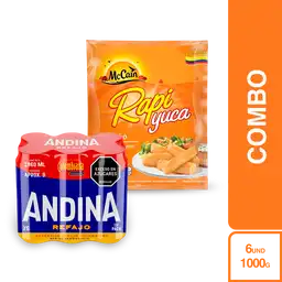 Combo Andina Refajo + Mc Cain Croqueta de Yuca Precocida Jumbo