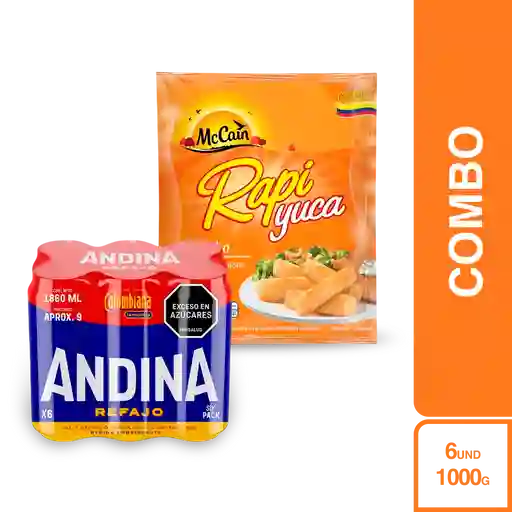 Combo Andina Refajo + Mc Cain Croqueta de Yuca Precocida Jumbo