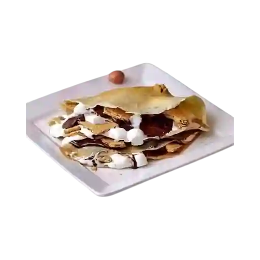 Creps de Nutella, Masmelo, Fresas, Helad