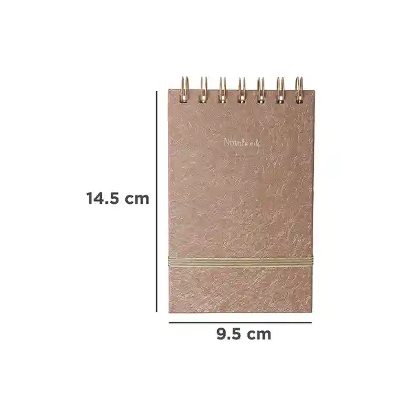 Libreta 60 Hojas Khaki Miniso