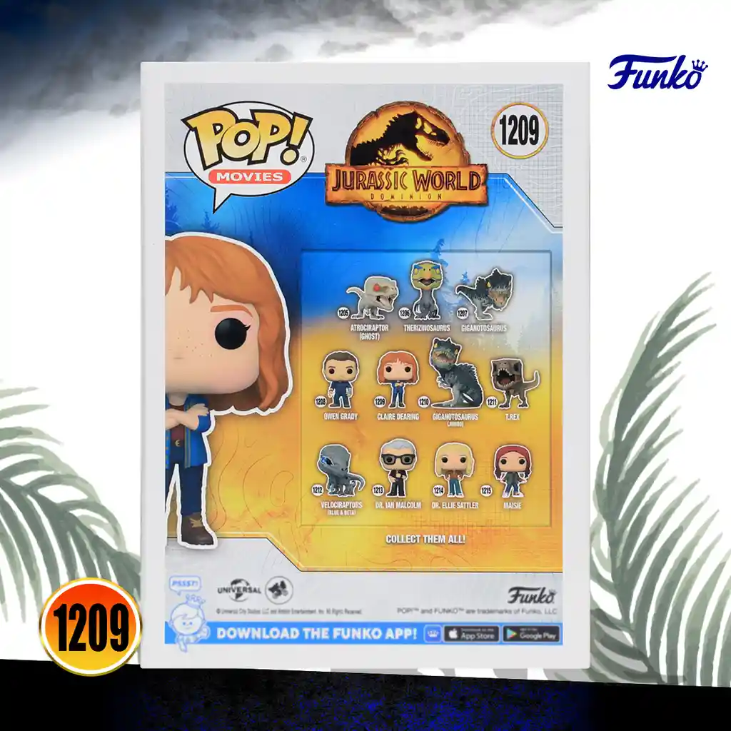 Funko Pop! Figura de Colección Jurassic World Dominion Claire