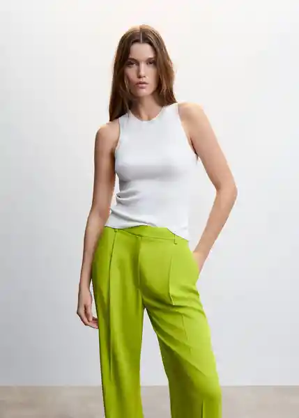 Pantalón Monchi Lima Talla 44 Mujer Mango