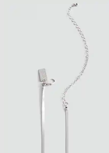 Cinturón Belly Plata Talla M Mujer Mango