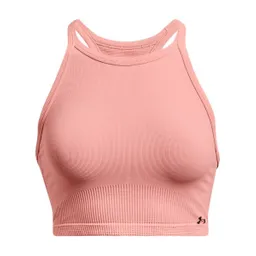 Under Armour Crop Rush Seamless Tank Mujer Rosado LG 1377597-603