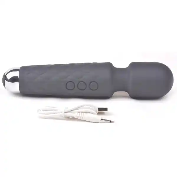 Vibrador masajeador silicona 10 velocidades recargable usb